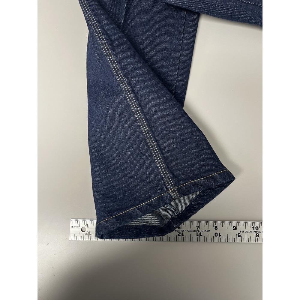 VTG 70s Calvin Klein Jeans High Rise Straight Leg Dark Wash Sz 11 / 26 NEW! - Picture 13 of 13